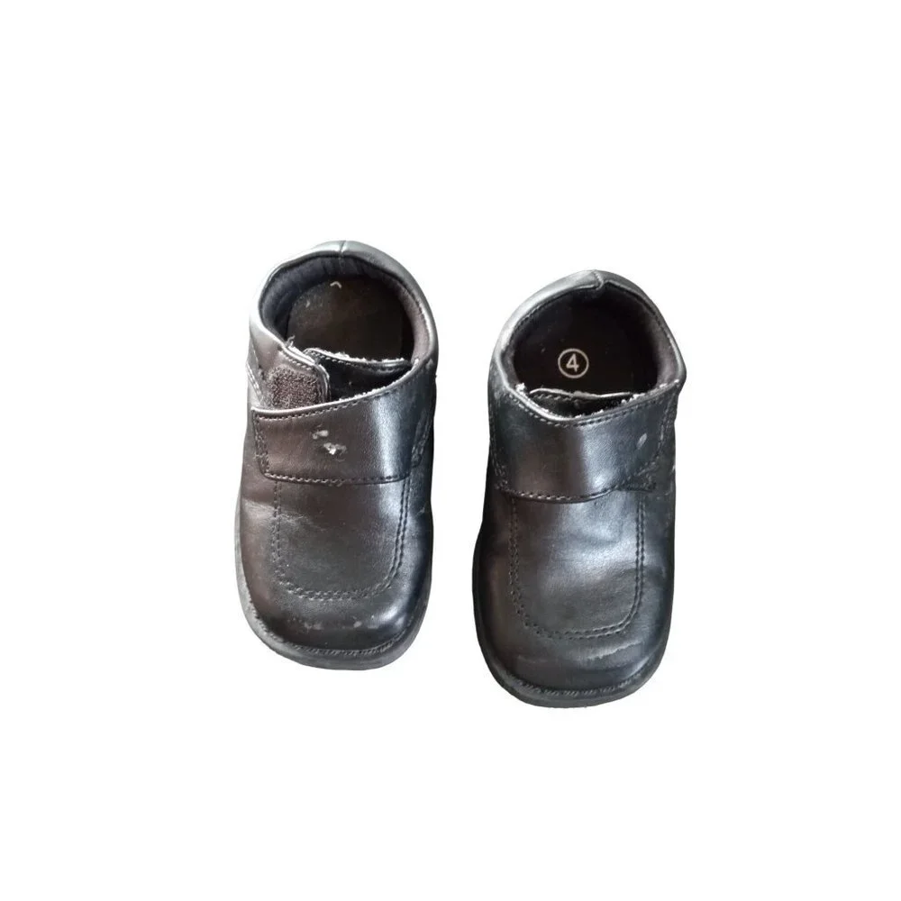 Tiny Toes baby boy black‎ dress shoes